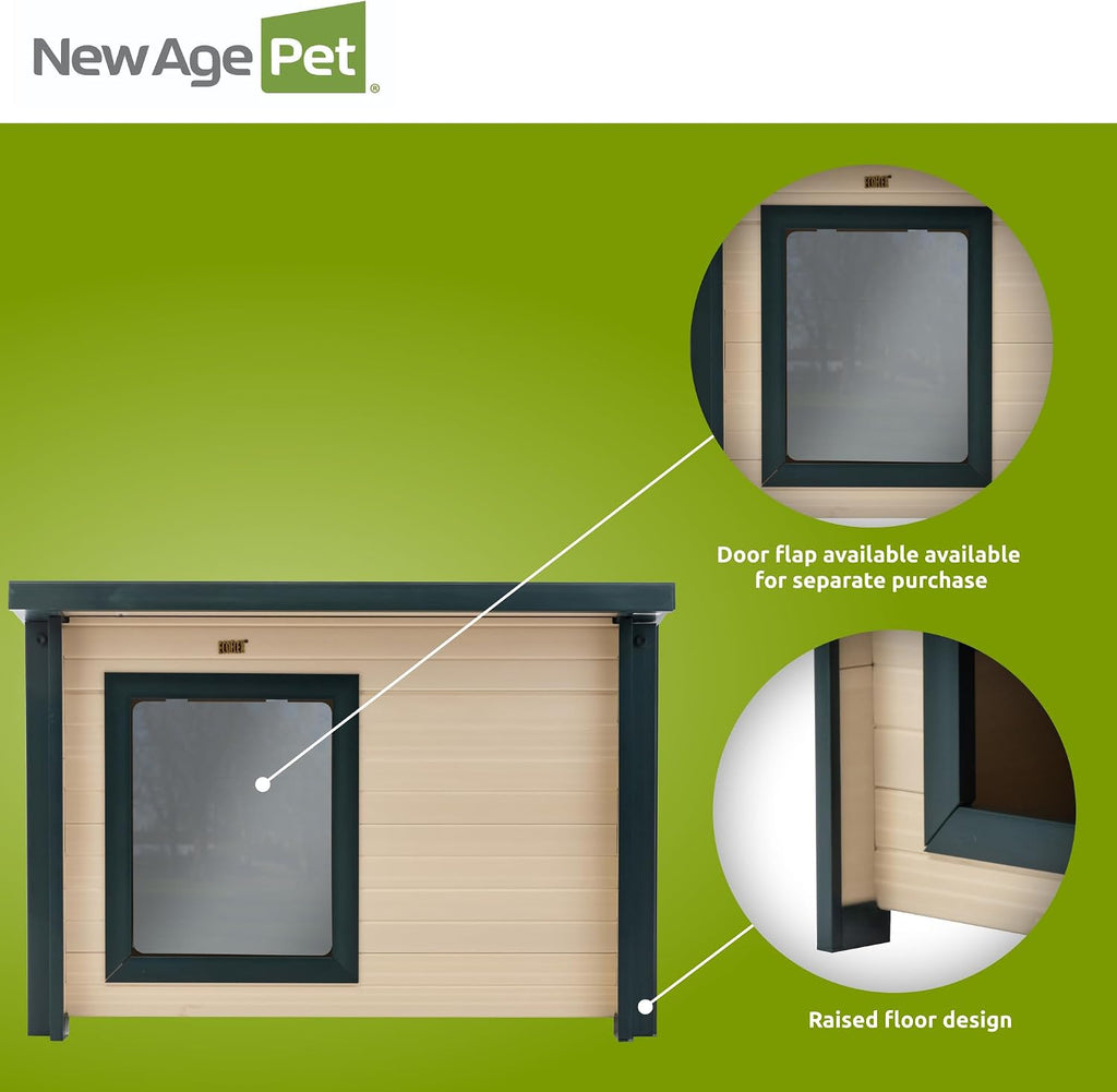 New Age Pet ECOFLEX Lodge Style Dog House - Medium