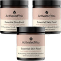 ACTIVATEDYOU Essential Skin Food, Advanced Skincare Collagen Elastin Support Supplement for Aging Skin, Helps Improve Appearance of Face Texture, Sagging w/Dermaval, Vitamin C (30 Count (Pack of 3))