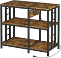 Reinforced 40-50 Gallon Aquarium Stand with Power Outlet, Ultra-Stable 720LBS Capacity Metal Fish, Tank Stand for Reptile/Aquatic Setups, 5-Tier Adjustable 37'x19' Steel Shelving System