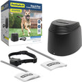 PetSafe Stay & Play Compact Wireless Fence, LCD Screen to Adjust the Circular Boundary, Secure up to 3/4 Acre Area, Use for All Your Pets, Portable System with 50 Extra Flags