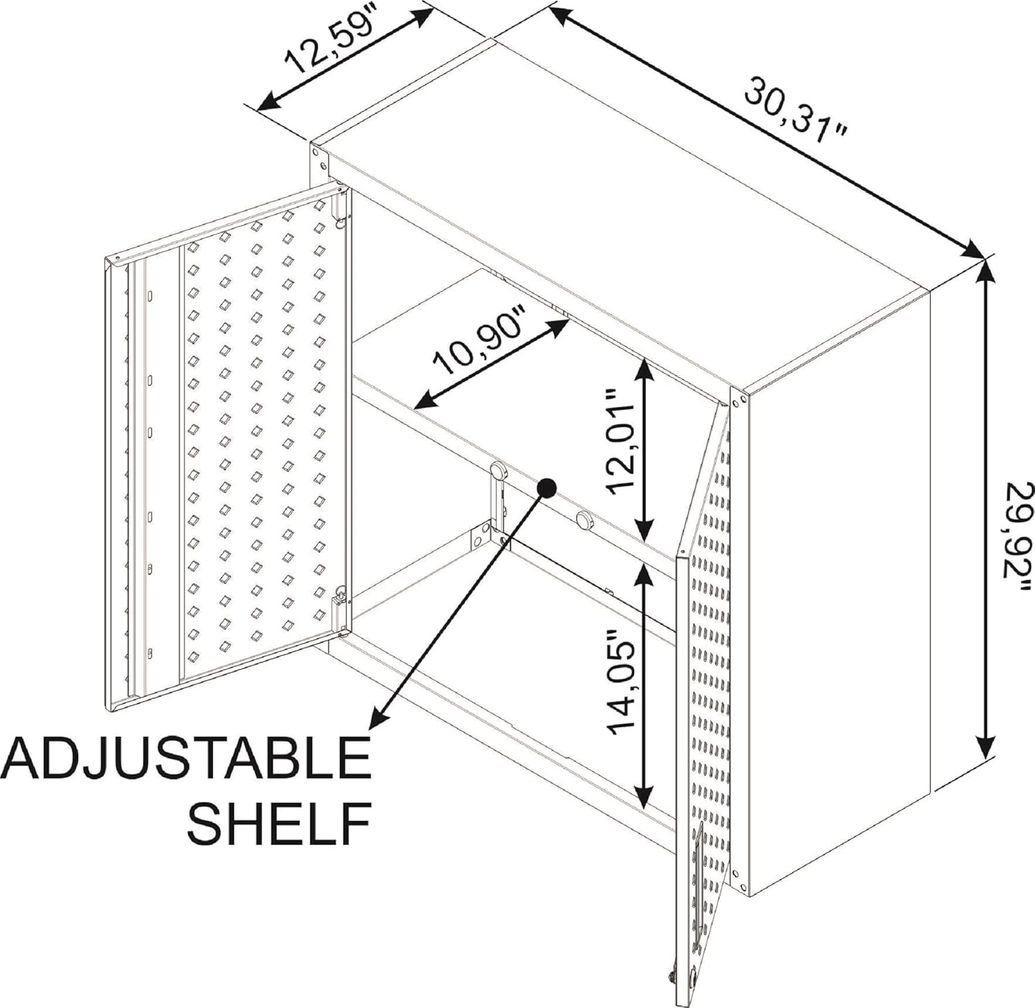 Manhattan Comfort Fortress Storage Units, White