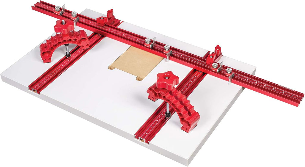 Woodpeckers Drill Press Table Package, Kit 3, Complete Kit with Work Surface, Clamps, Fence and Stops