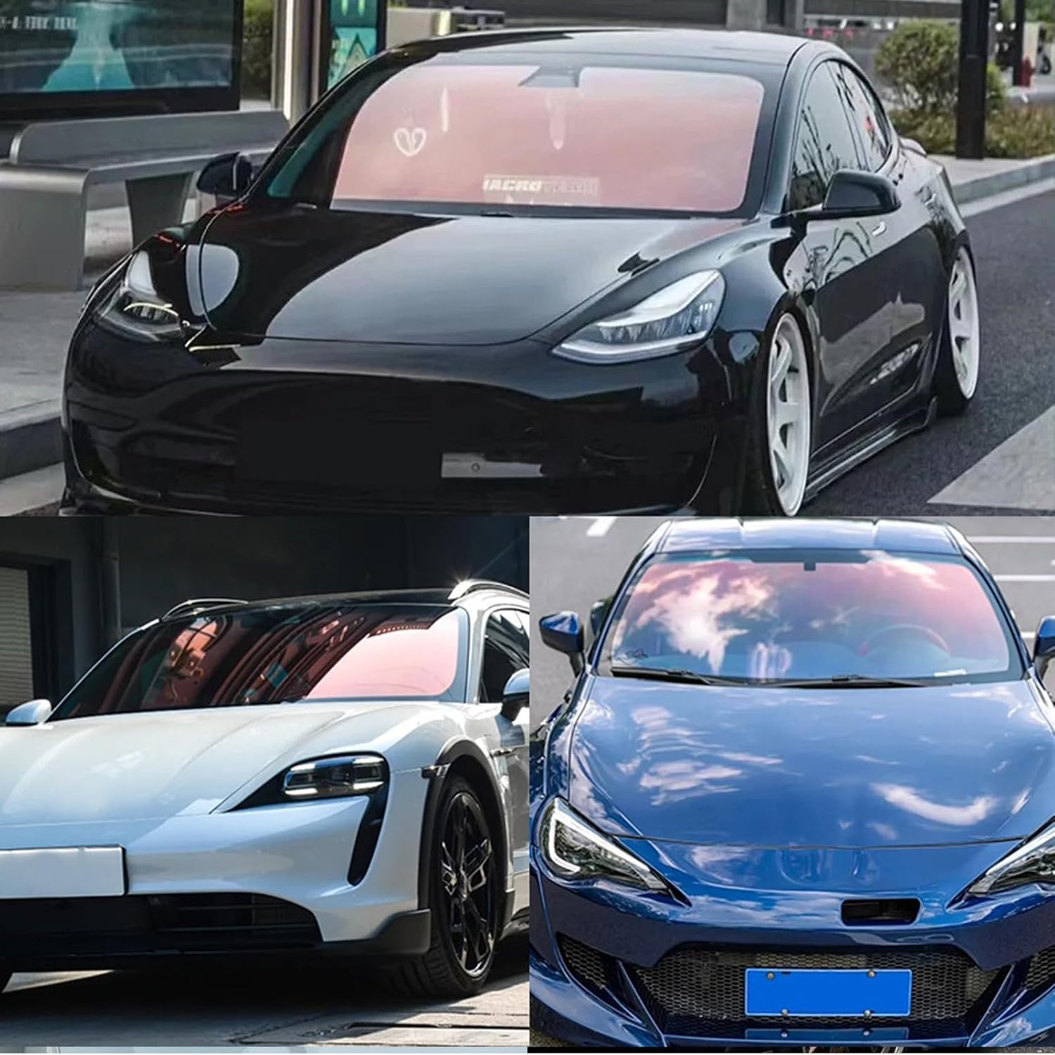XhuangTech Window Tint for Cars, 78% VLT Chameleon Red Car Tints for Window, Blocks UV/IR Rays, Heat & Glare, Privacy Protection Adhesive Window Film for Windshield, Rear & Side Windows (60In x 100FT)