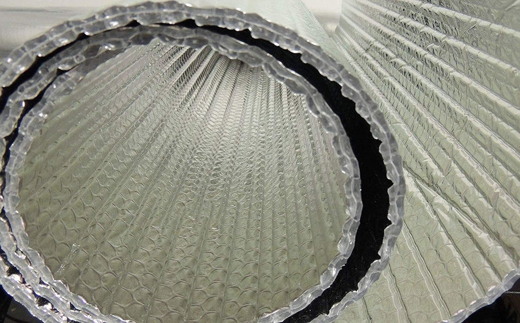 Double Bubble Reflective Foil Insulation Poly-Air Foam Core Radiant Barrier Film Heat Blocker Heat Guard No Tear for Winter Summer Weatherproof Attics Windows Garages RV's Ducts Barns (3ft x 100ft)