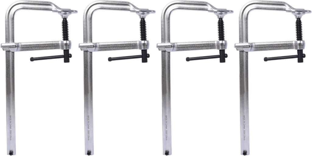 Wood Workbench - Wooden Workbench for Garage Workshop and Home, with Bar Clamps Set 12 inch x 4-3/4 inch Throat,Pack of 4
