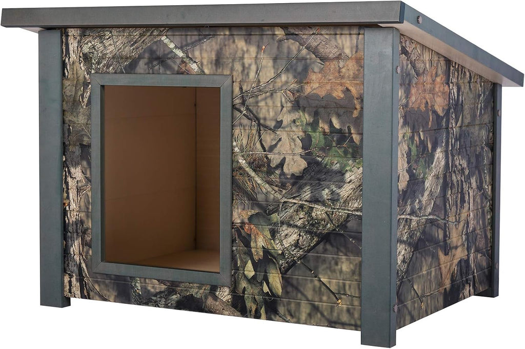 New Age Pet ECOFLEX Rustic Style Outdoor Dog House - Medium Mossy Oak (ECOH206M)