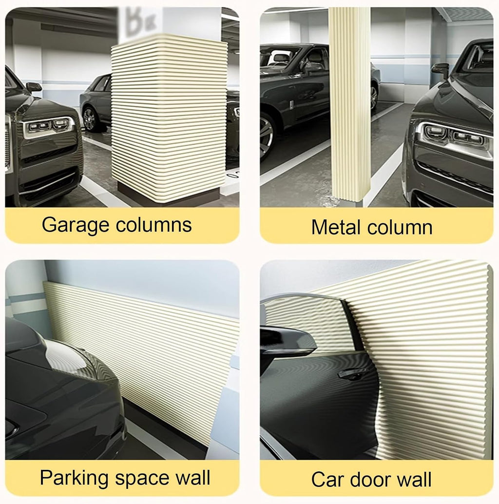 Extra Wide Garage Wall Protector - Soft Foam Bumper Safety Guards for Corners & Edges, Furniture, Fireplaces, Tables, Stairs & Warehouse Parking - Impact Absorption & Protection