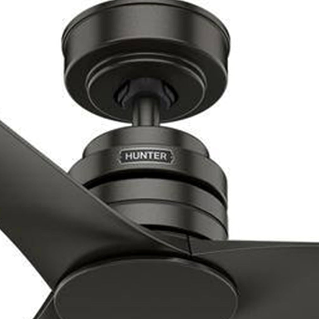 Hunter Fan Outdoor or Indoor Ceiling Fan, 52 in Noble Bronze Ceiling Fan with Remote and No Light for Patios, Living Room, Bedroom, Porch, Garage (Renewed)