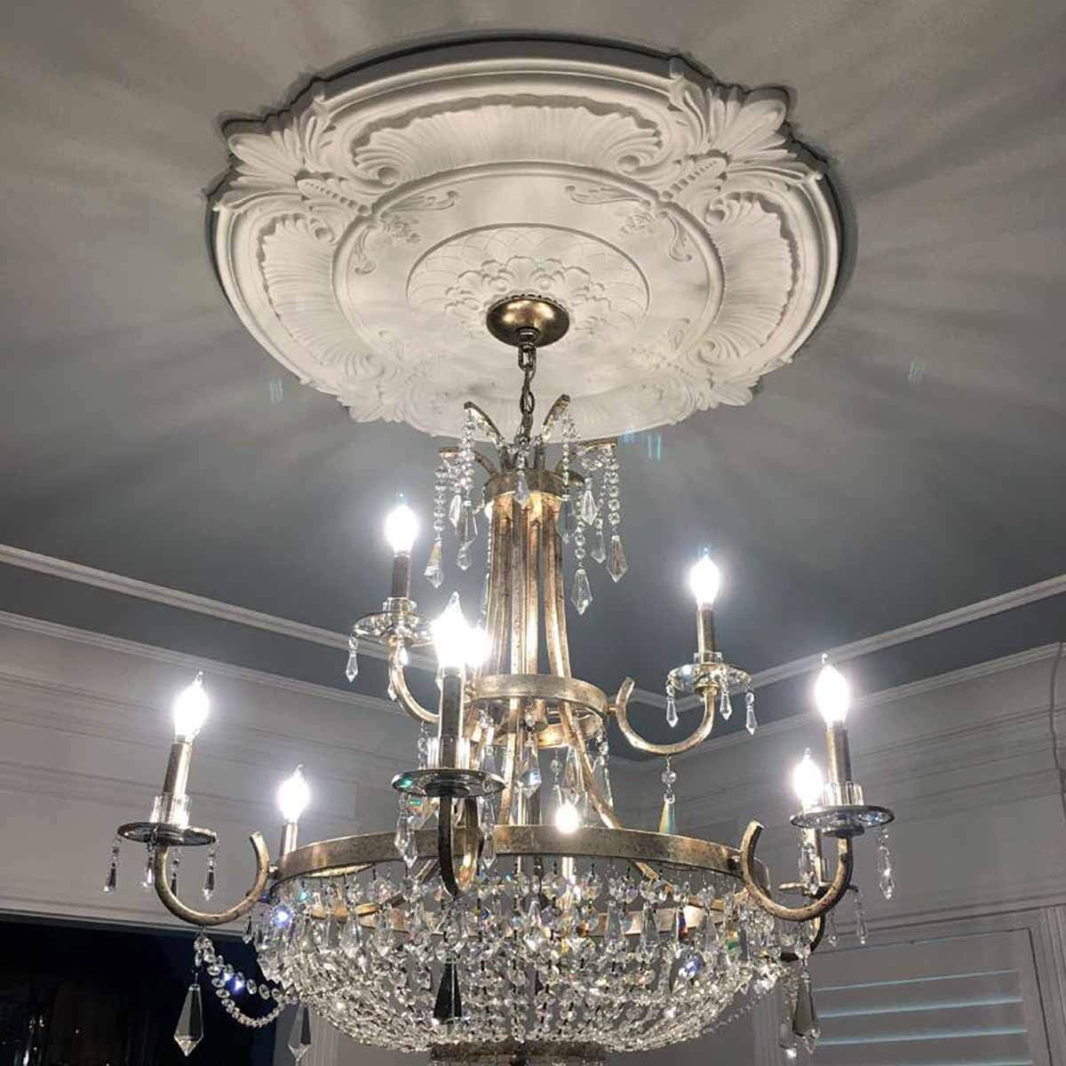 Ekena Millwork Classic Ceiling Medallion, Iridescent Gold