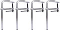 4-Pack Heavy-Duty Steel Bar Clamps | 12' Capacity, 1400 lb Force | Drop Forged for Welding & Woodworking