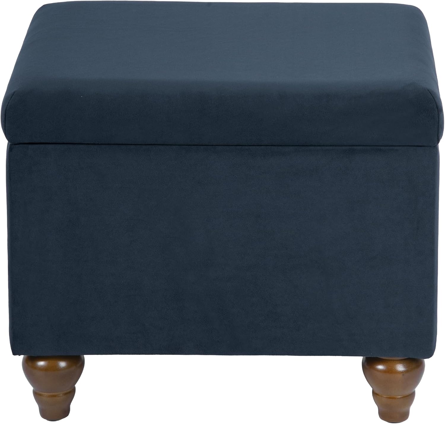 HomePop 22' Medium Rectangular Storage Ottoman - Blue Velvet