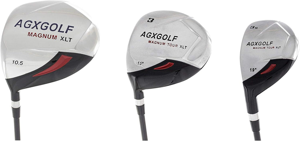 Boys Left Hand XLT 12 Piece Complete Golf Club Set w460cc Driver, 3 Wood, Hybrid Iron, 6-PW Irons, Stand Bag & Free Putter; Teen or Tween or Tall Length: USA Built