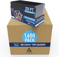 Premium Seamless 20PT - 360PT Thick Top Loaders for Cards | Top Loader Card Holder, Baseball Card Sleeves Hard Plastic, Hard Trading Cards Sleeves, TCG Sports Sleeve Hards, Toploader Clear Plastic.