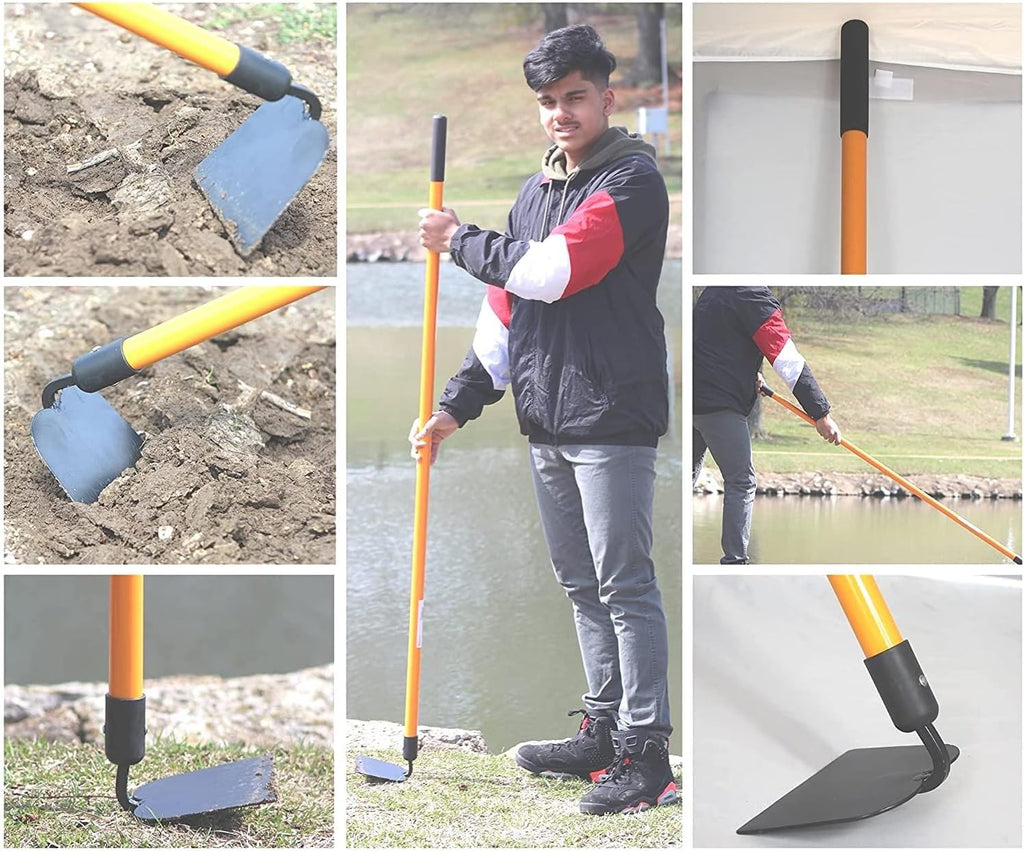 Ashman Various Assorted Garden Rakes (3 Pcs) – 2 Bow Rake, and 1 Garden Hoe – Premium Quality Multipurpose Assorted Shovels with Strong Build.
