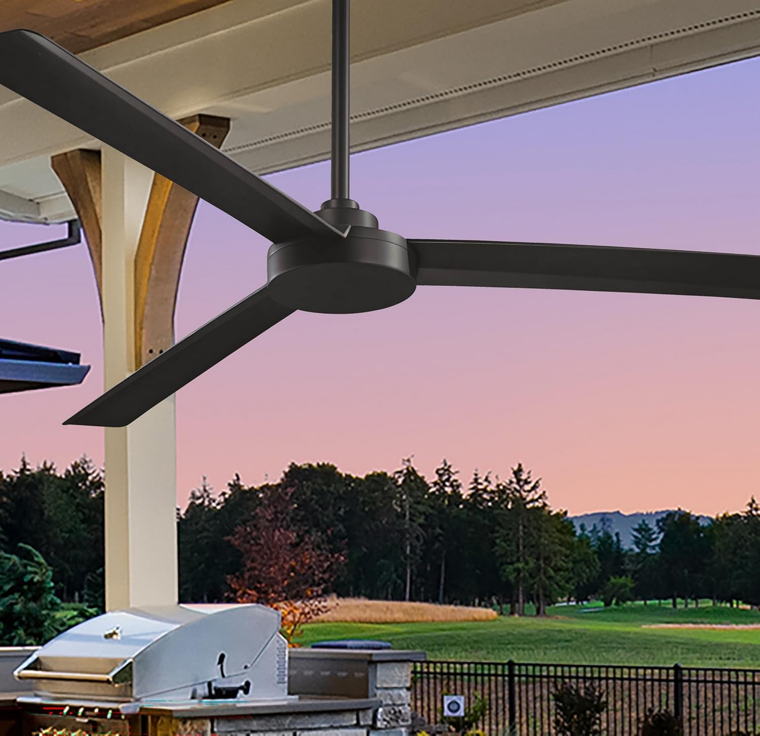 Minka Aire F624-CL Roto XL 62-Inch Outdoor Ceiling Fan, Coal