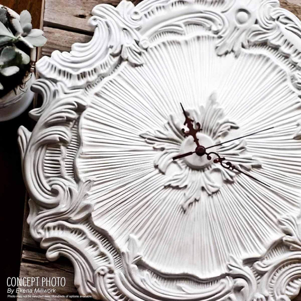 Ekena Millwork CM12CLSLS 12 3/8'OD X 4'ID X 1 1/8'P Classic Ceiling Medallion Fits Canopies Up to 7 1/4', Silver