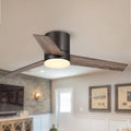 Low Profile Ceiling Fans with Lights and Remote, 48 Inch Bedroom Ceiling Fans Flush Mount, Indoor/Outdoor Fans for Patios, Reversible 3 Blades, Noiseless, Color Temp Adjusted, DOE ETL Tested (Bronze)
