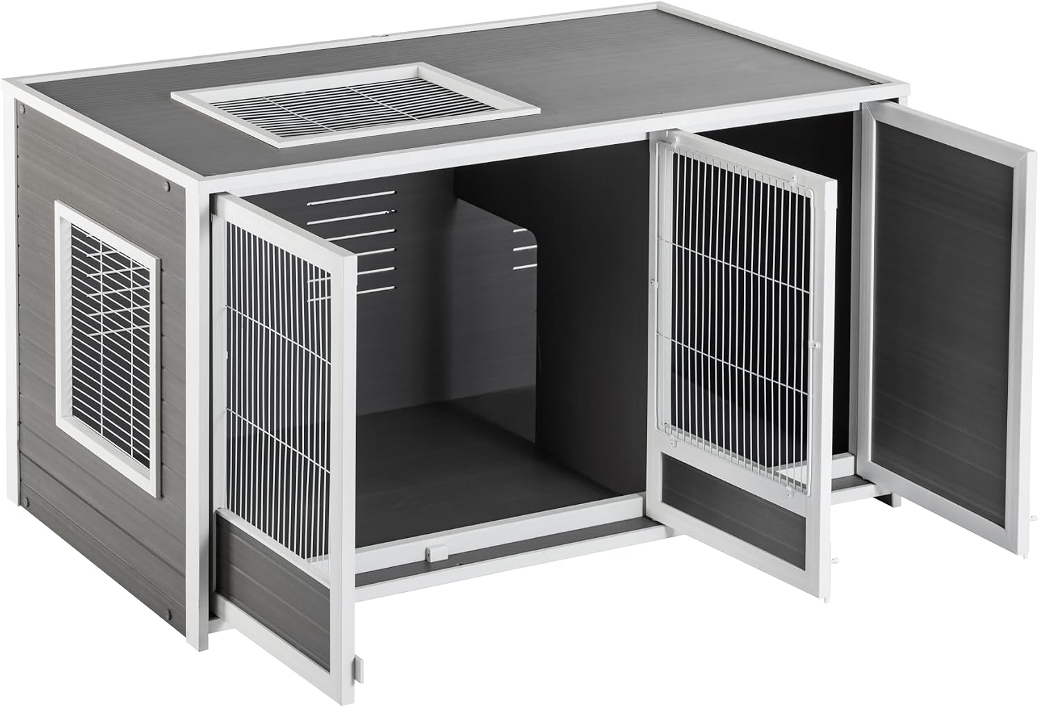 New Age Pet ECOFLEX Cozy Critter Chateau, Small Animal Hutch, 7.6 Sq Ft Living Space