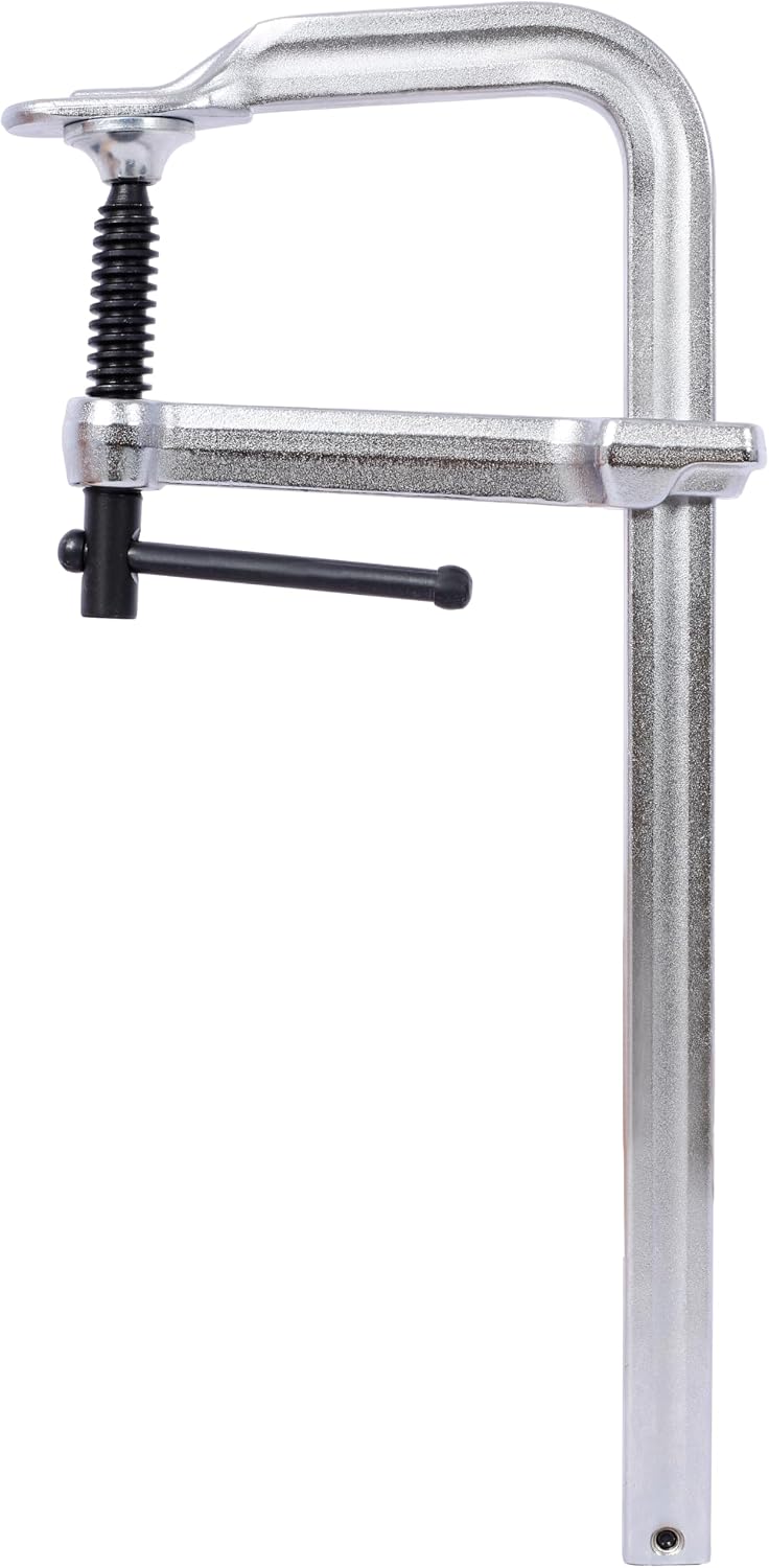 4-Pack Heavy-Duty Steel Bar Clamps | 12' Capacity, 1400 lb Force | Drop Forged for Welding & Woodworking