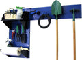 Wall Control Pegboard Garden Supplies Storage and Organization Garden Tool Organizer Kit with Blue Pegboard and Black Accessories