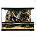 17 Gallon Reptile Glass Tank 20'x14'x14' with Drainage Hole - Pre-Assembled Reptile Cage Enclosure for Turtle,Tortoise,Hermit Crab,Bearded Dragon,Gecko,Lizard,Snake,Spider,Fish,Tarantula