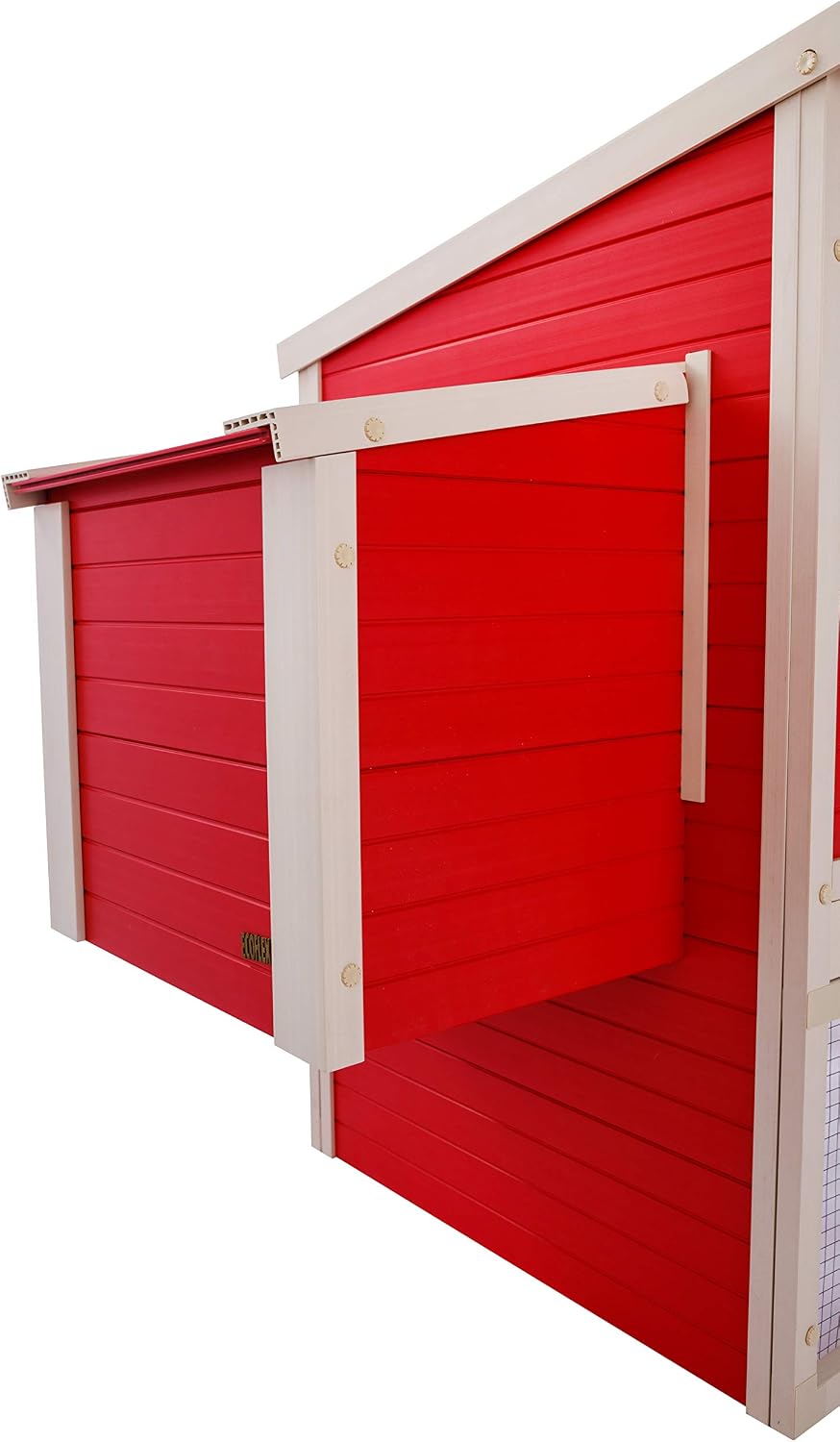 New Age Pet ECOFLEX Sonoma Chicken Coop in Red and Maple