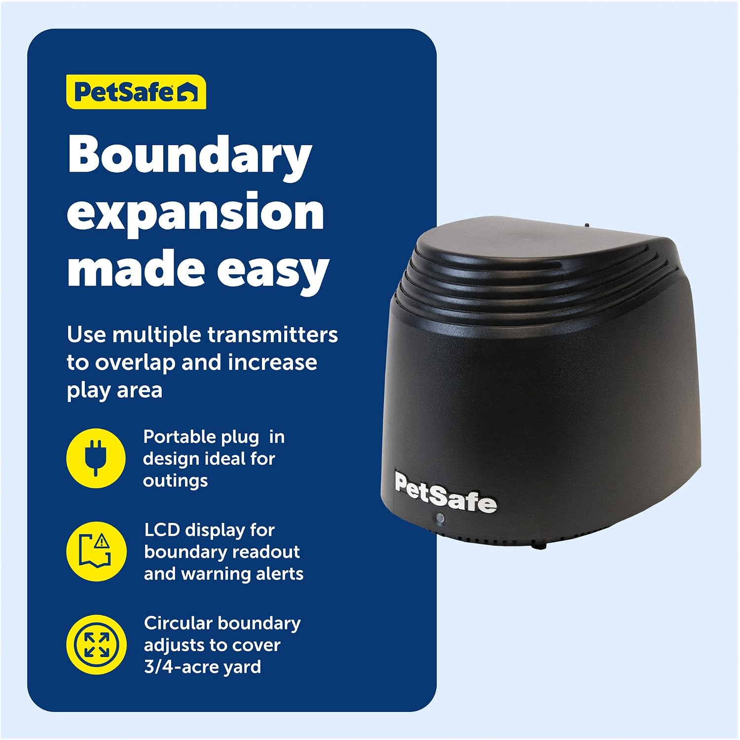 PetSafe Stay & Play Extra Wireless Fence Transmitter - Increase Your Existing Wireless Fence Boundary - from The Parent Company of Invisible Fence Brand