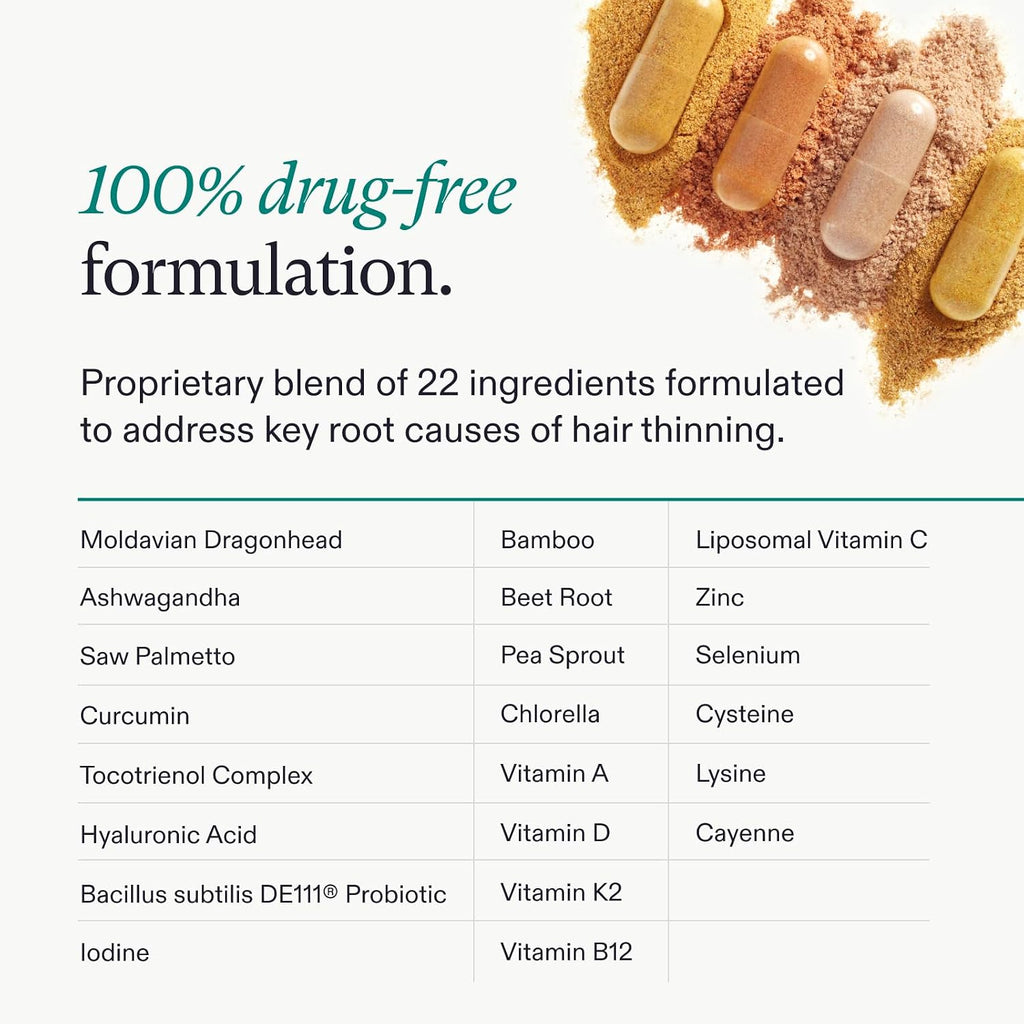 Nutrafol Women's Hair Growth Supplements, for Women 18-44 Years Old, Clinically Tested for Visibly Thicker, Stronger Hair, 100% Vegan Ingredients, Dermatologist Recommended - 2 Month Supply