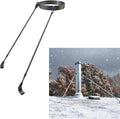 3' 4' 5' 6' 7' 8' 9' 10' Stove Pipe Roof Support Bracket, Chimney Pipe Brace Holder with 2 Legs, Stainless Steel Wood Stove Pipe Carrier(Dia 5' (12.7cm))