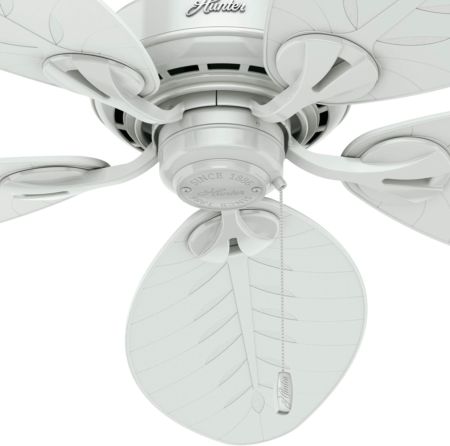Hunter Fan 54 inch Casual White Outdoor Ceiling Fan with 5 Blades (Renewed)