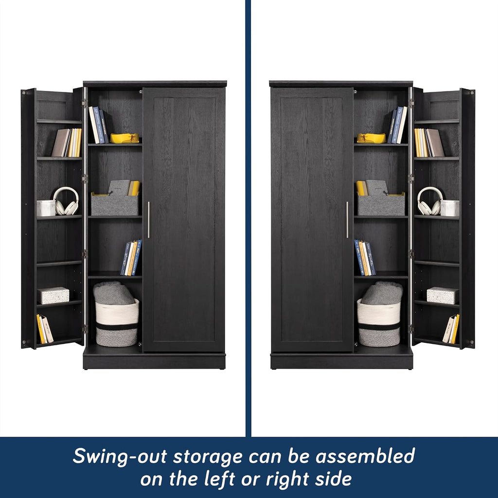 Sauder HomePlus Storage Cabinet, Raven Oak Finish
