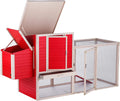 New Age Pet ECOFLEX Sonoma Chicken Coop in Red and Maple