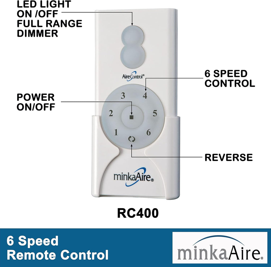 MINKA-AIRE F888L-CL Slipstream 65 Inch Outdoor Ceiling Fan with Dimmable LED Light and DC Motor, Coal