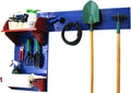Wall Control Pegboard Garden Supplies Storage and Organization Garden Tool Organizer Kit with Blue Pegboard and Red Accessories