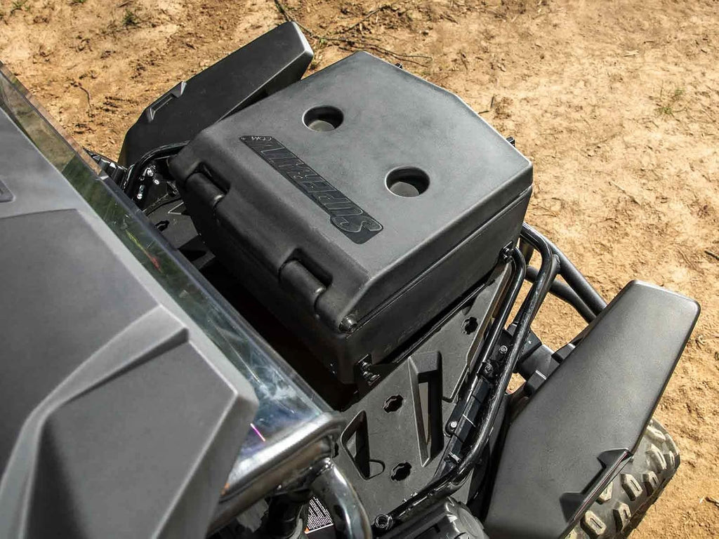SuperATV Water Resistant Rear Insulated Cooler/Cargo Box for 2020-2022 CFMOTO ZForce 950 | Sealed Lid Keeps Ice in and Mud Out | Built-in Threaded Drain Plug | Heavy-Duty Latches