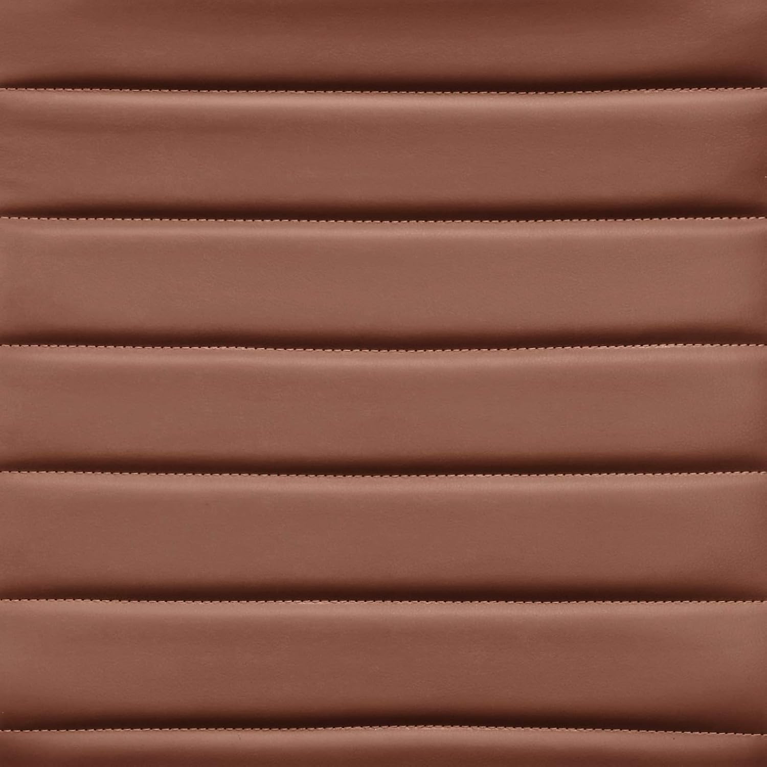 Amazon Basics High-Back Swivel Office Chair with Lumbar Support, Ergonomic Ribbed Faux Leather, Adjustable Height, 24.75'D x 23.25'W x 45.25'H, Brick Red