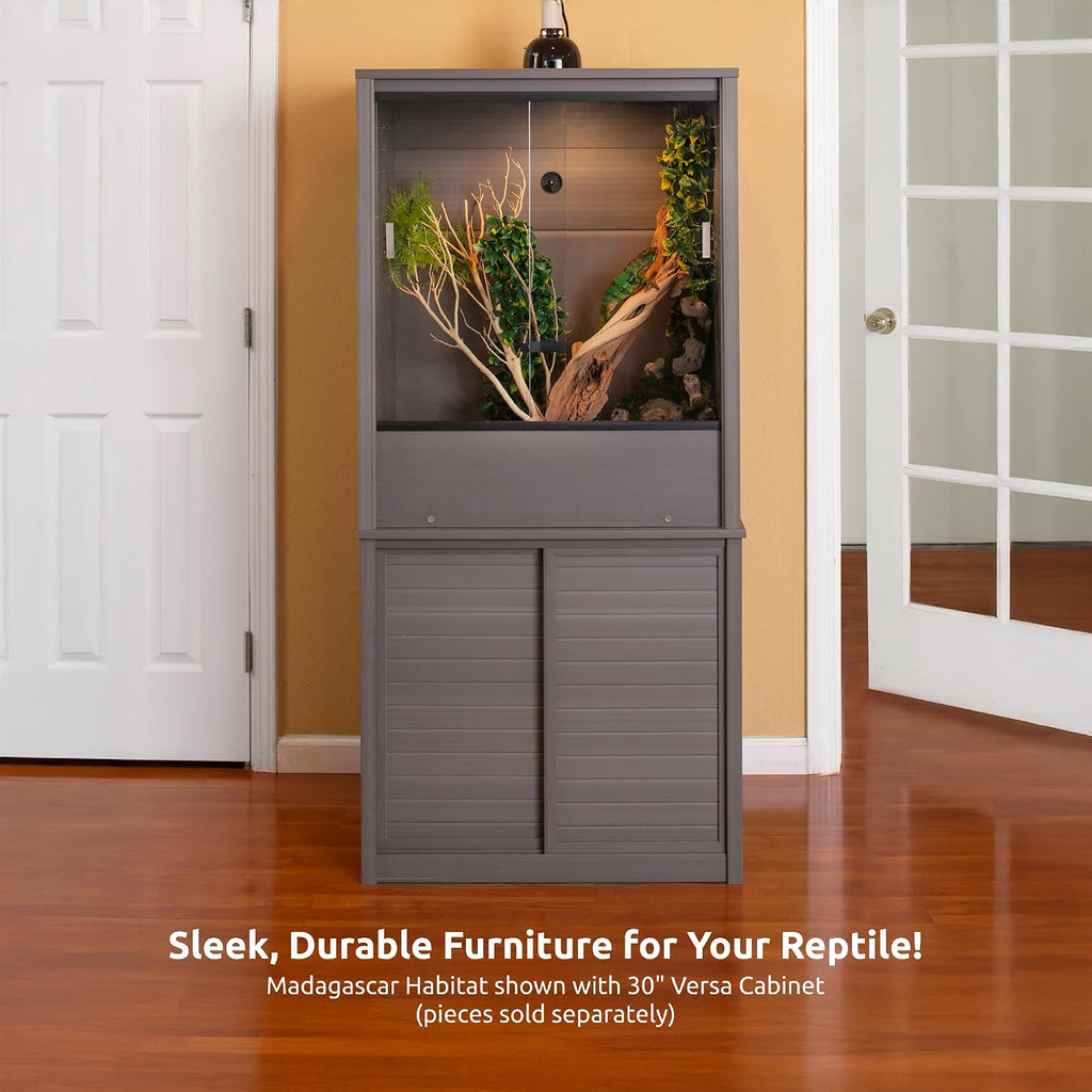 New Age Pet® Madagascar Vertical Reptile Lounge Habitat, (30' L x 24' W x 36' H) Arboreal Chameleon Cage Made with ECOFLEX®, Non-Toxic & Eco-Friendly Materials, Quick & Easy Assembly