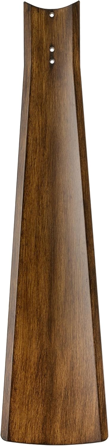 MINKA-AIRE F768L-BNW/DK Nauticus 65' 3-Blade LED Smart Indoor/Outdoor Ceiling Fan in Brushed Nickel Wet and Distressed Koa Blades with Clear Glass