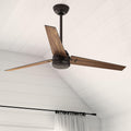 Hunter 60' Cassius ENERGY STAR Outdoor Ceiling Fan, Wall Control, Bronze | 64% more efficient than conventional models, with 4-speed Eco Whisper DC motor for great rooms or covered patios.