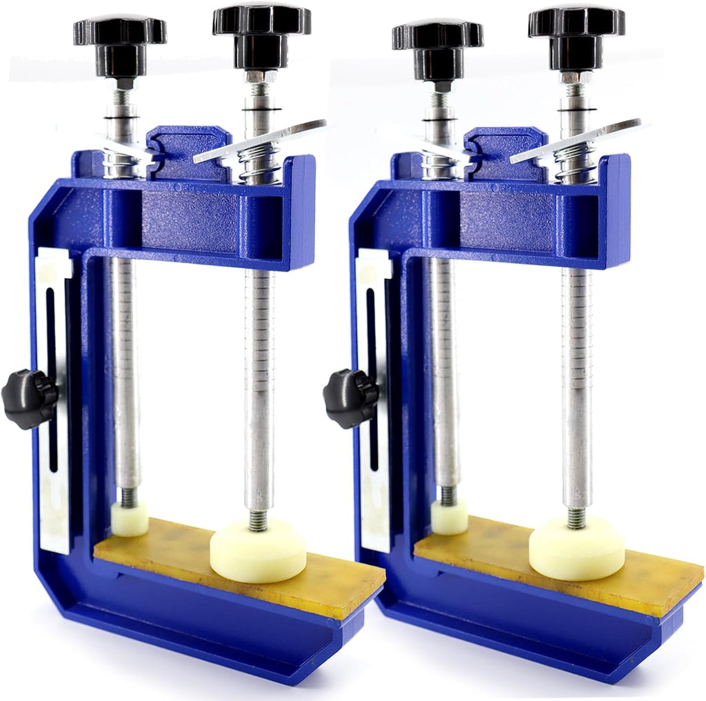 2PCS 45°Mitre Clamp Granite Stone Marble Clamp Countertop Seam Splicing Fixture Install Tools for granite,Stone, Marble Slab Installation (2pcs-Light-10inch)