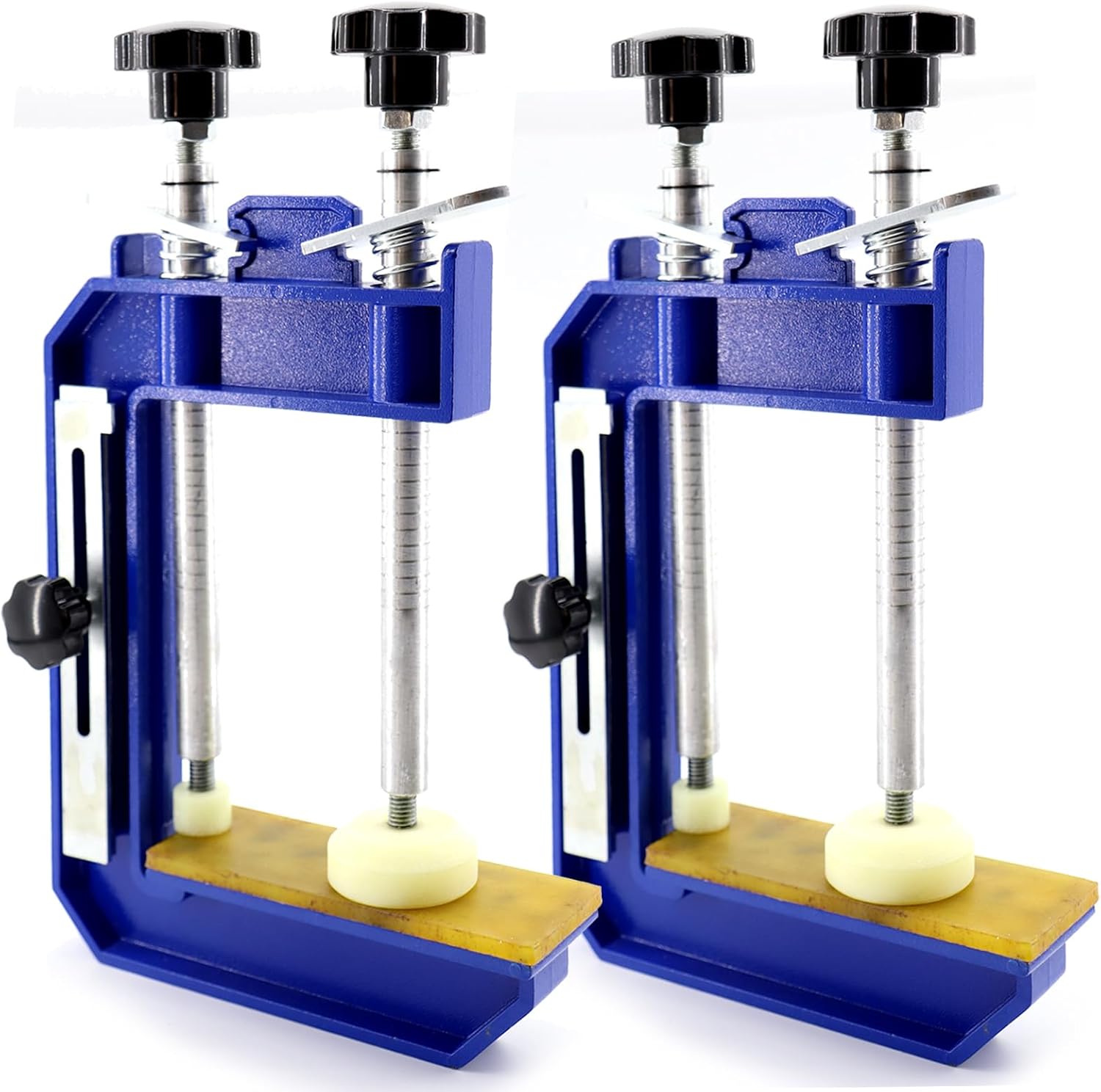 2PCS 45°Mitre Clamp Granite Stone Marble Clamp Countertop Seam Splicing Fixture Install Tools for granite,Stone, Marble Slab Installation (2pcs-Light-10inch)