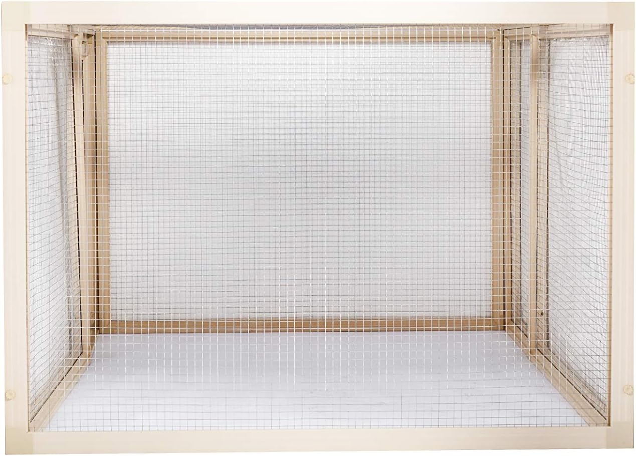 New Age Pet ECOFLEX Jumbo Fontana Chicken Pen - Eco-Friendly, Non-Toxic, Durable Outdoor Enclosure with Stainless Steel Wire, Predator-Resistant Lock, Easy No-Tool Assembly, 10-Year Warranty