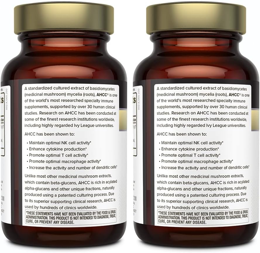 Quality of Life Premium Kinoko Gold AHCC Supplement - Pack of 2