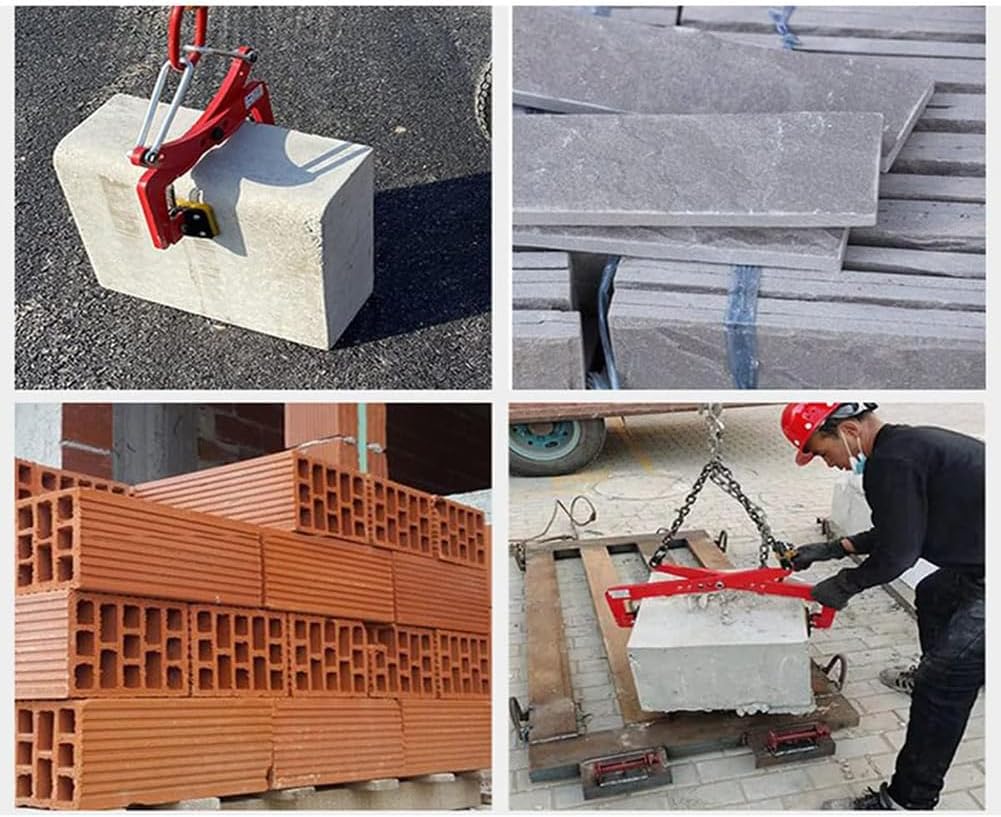 Heavy-Duty Stone Lifting Clamp, Marble Handling Clamp, Opening Size 12-42 Inches, Granite Stone Lifter, Also Suitable for Concrete and Curb,36 inches,36 Inches