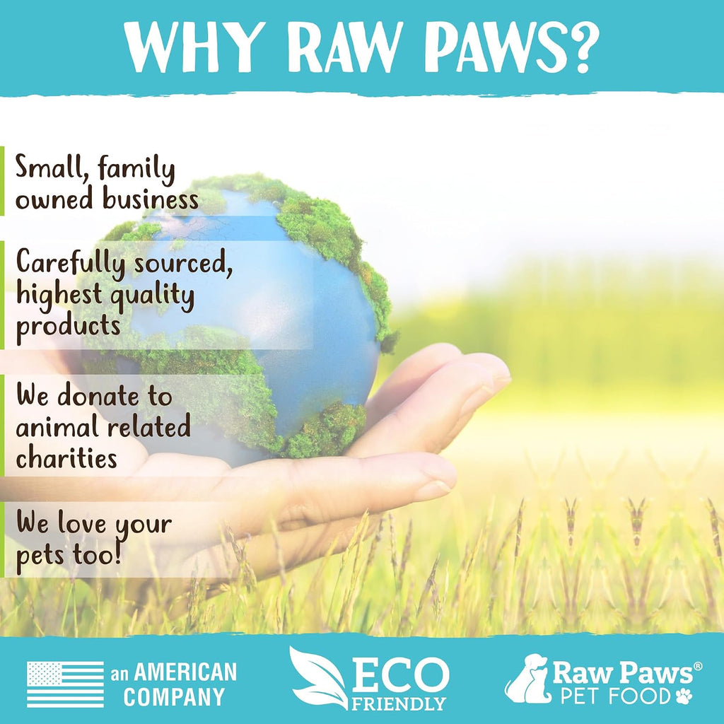 Raw Paws Signature Blend Pet Food for Dogs & Cats - Pork Recipe, 1-lb Rolls (20 Pack) - Fresh Raw Food Made in USA - Natural Dog Food Roll - Frozen Raw Pork Dog Food Log Diet