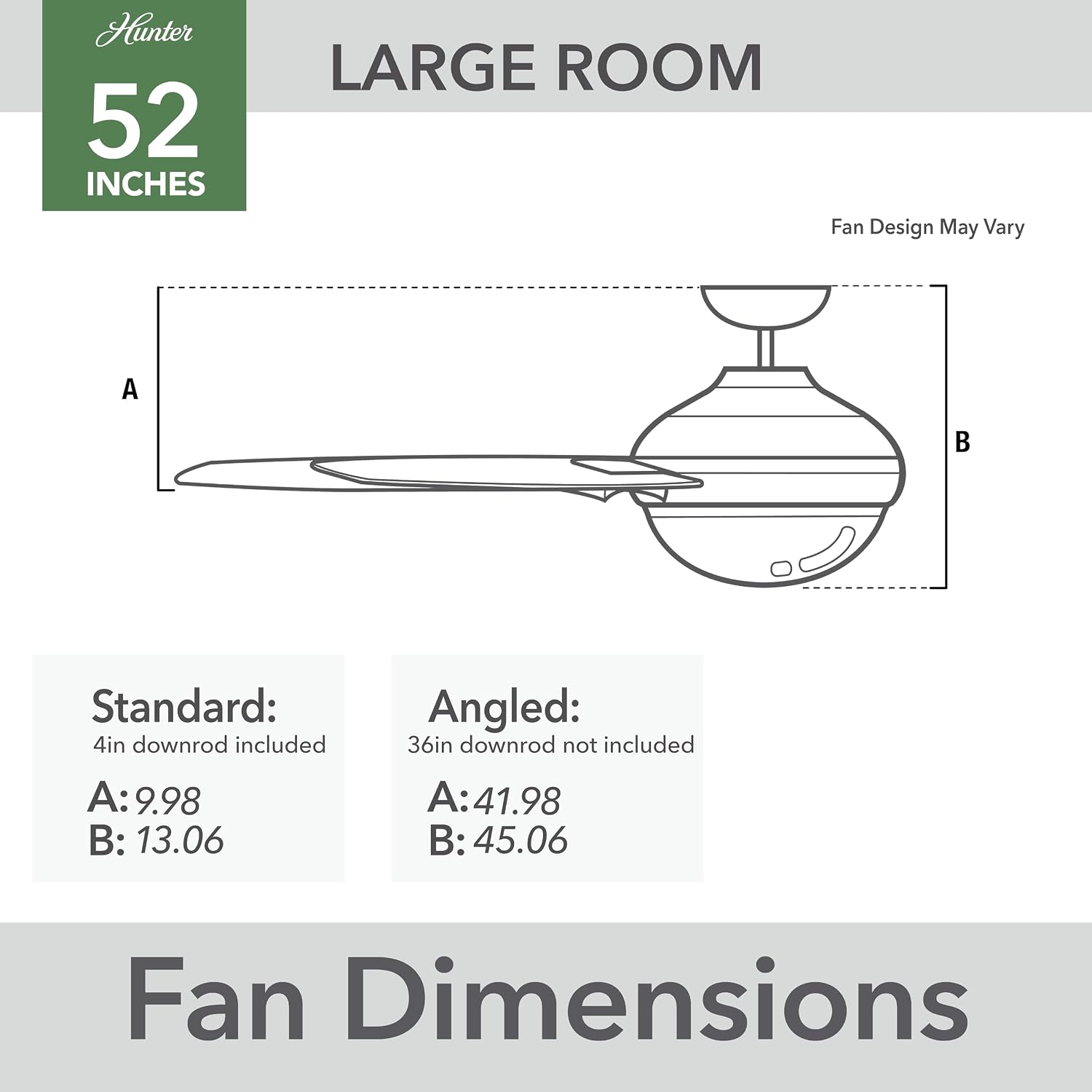 Hunter Jetty WeatherMax Indoor/Outdoor Ceiling Fan with Wall Control