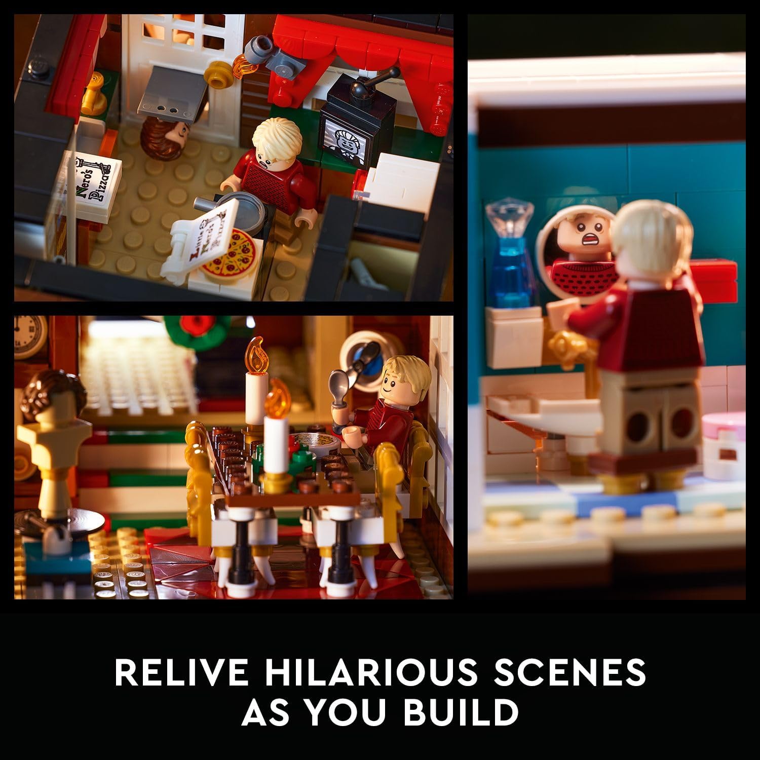 LEGO Ideas Home Alone McCallisters' House Building Set for Adults - Collectible Movie Model Kit for Office or Bookshelf Decor - Gift for Holidays or Birthdays - W/ 5 Minifigures - 21330