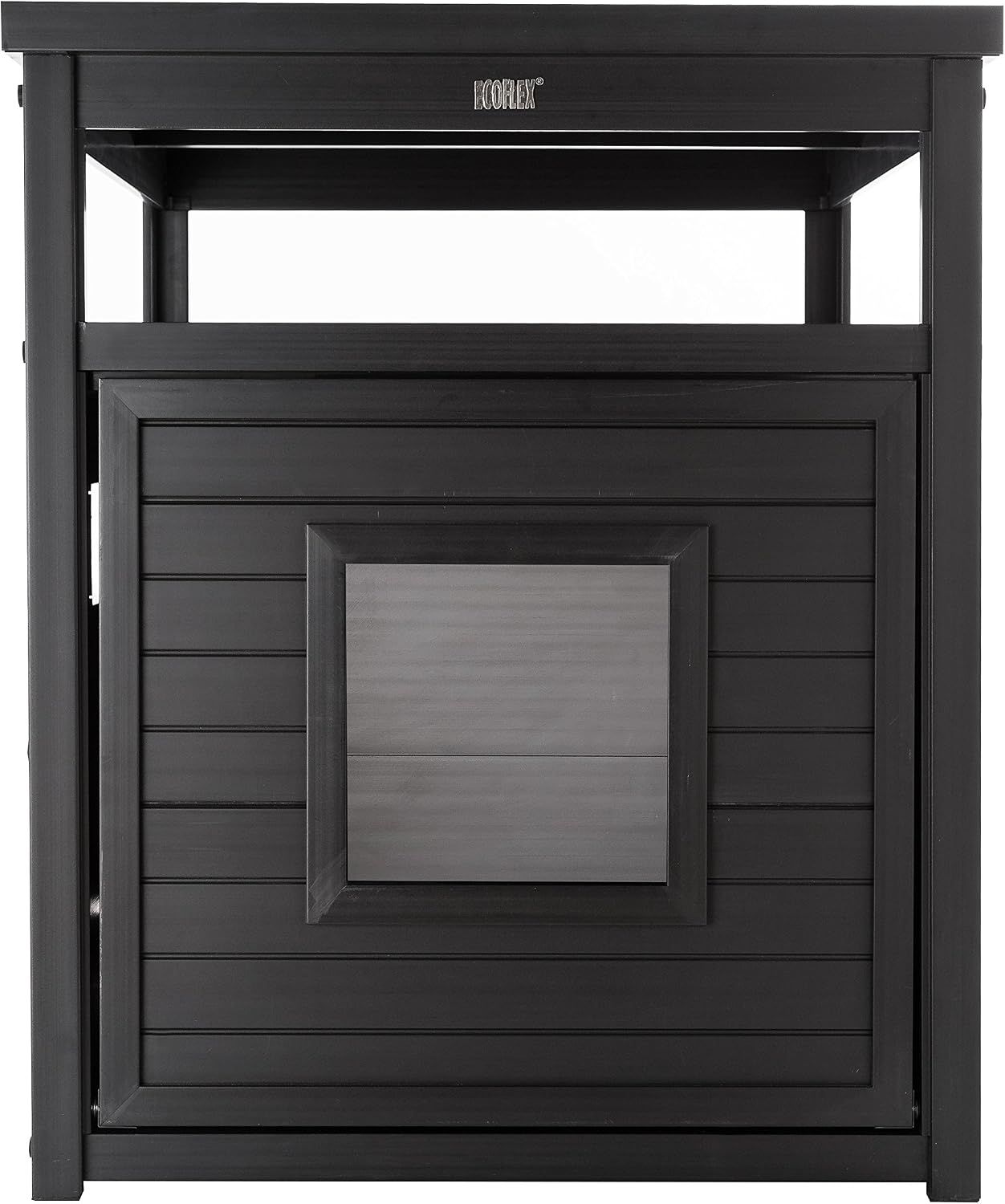 New Age Pet ECOFLEX Litter Loo Standard & Jumbo Sizes, 4 Colors, Moisture and Odor Resistant Enclosure & End Table, No‑Tools Assembly, 10 Year Warranty, Espresso Black, Jumbo