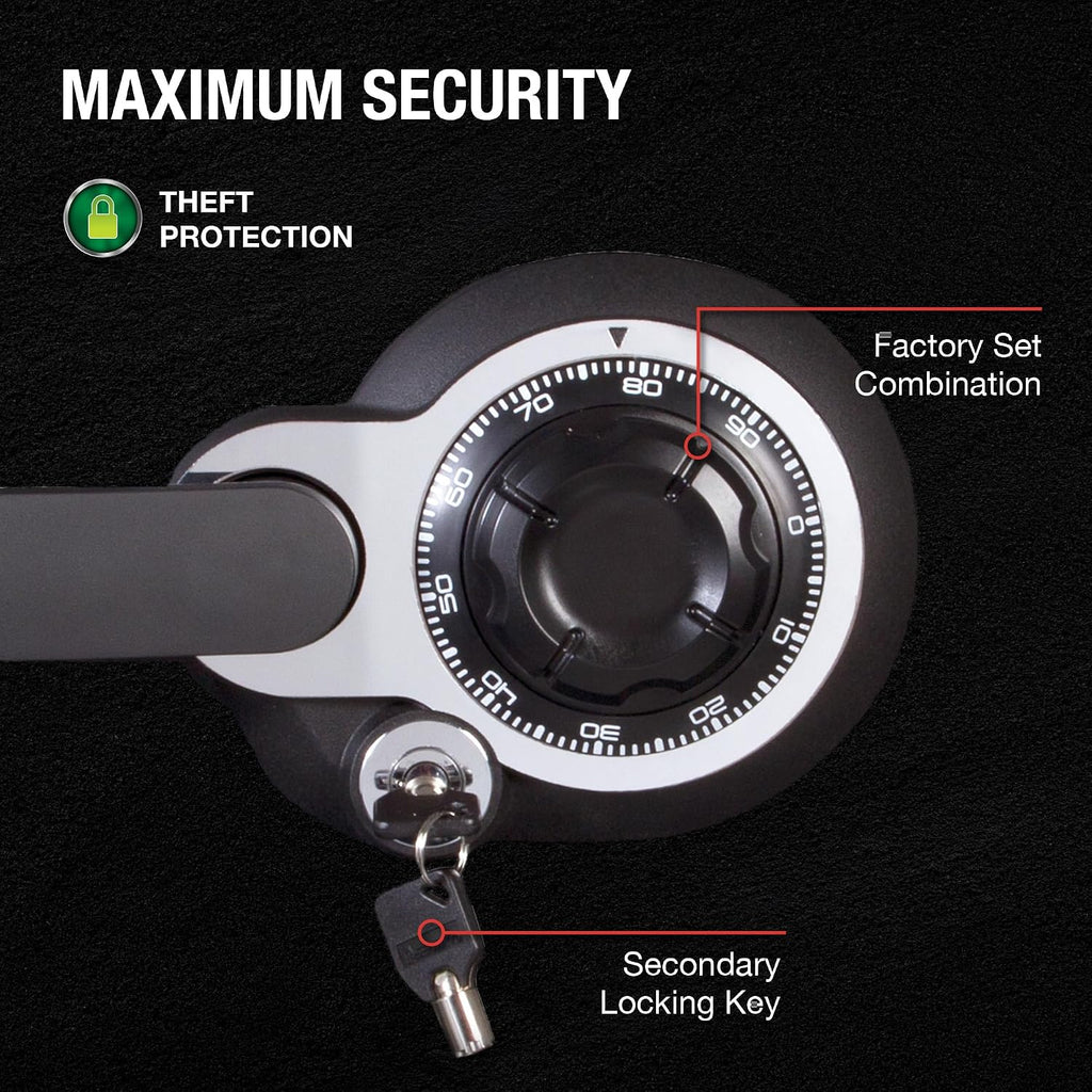 SentrySafe Medium Gray Fireproof Safe and Waterproof Safe Box with Dial Combination, Home Security for Money, Documents, or Other Valuables, 1.23 Cubic Feet, SFW123DSB
