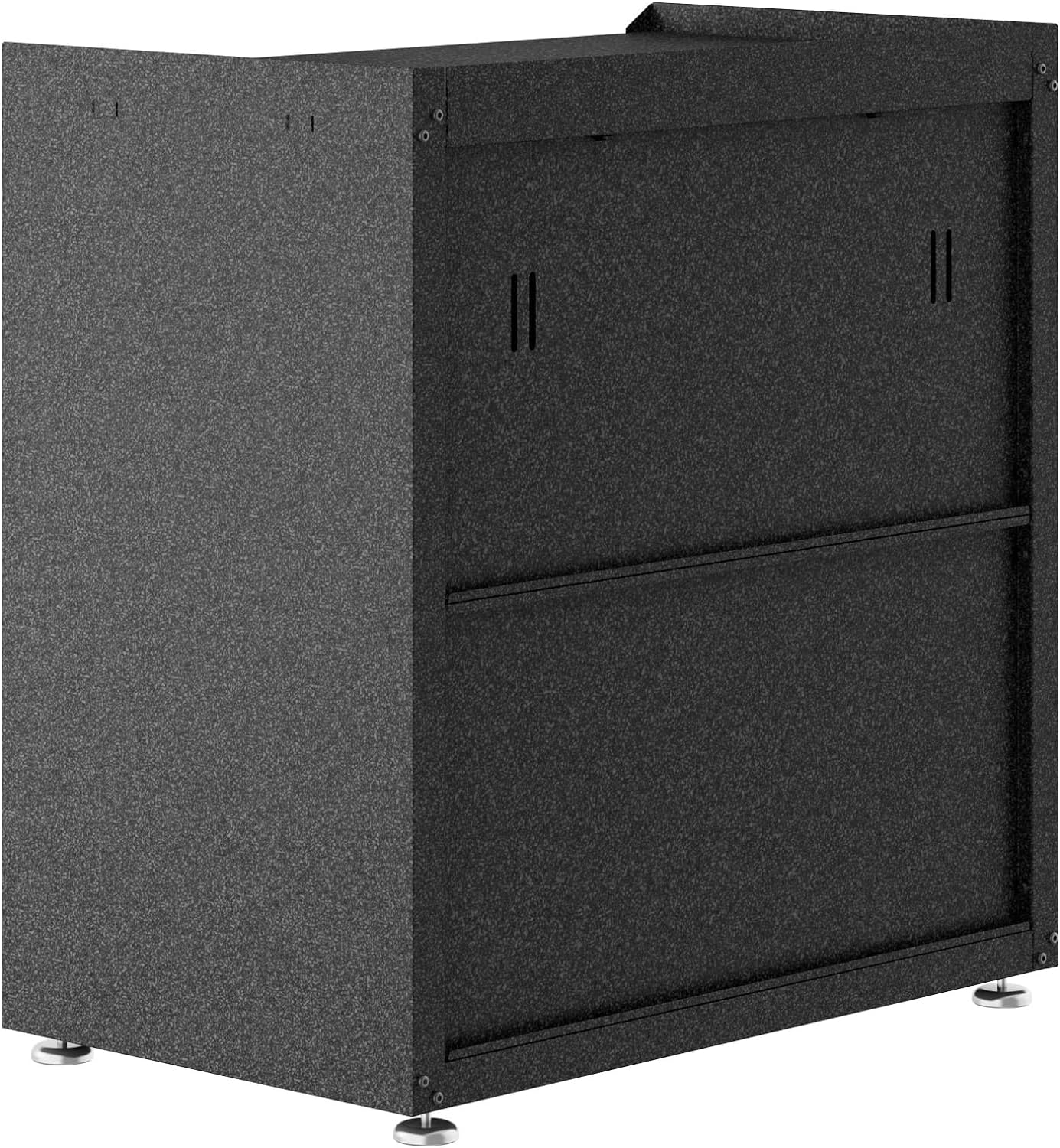 Manhattan Comfort Fortress Collection Modern Designed Mobile Storage Garage Cabinet Great For Tools and Supplies, Stainless Steel